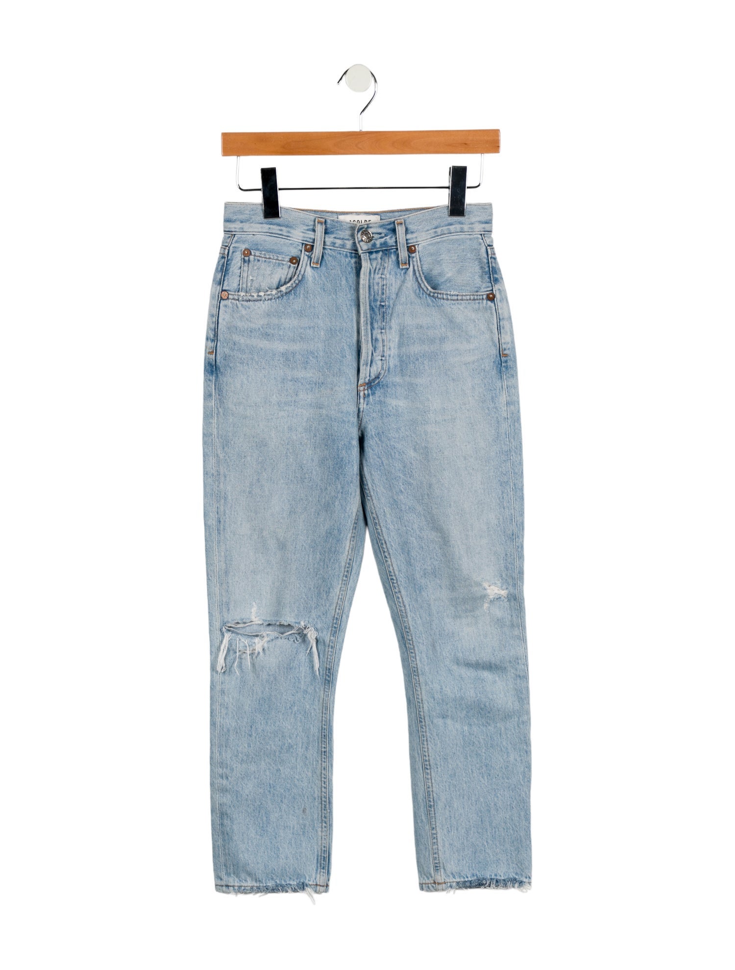 AGOLDE High-Rise Straight Leg Jeans